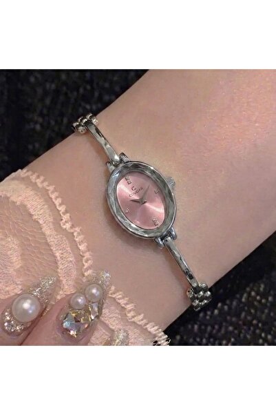 Heda Jewelry ساعة موديل فينتاج - ساعة يد نسائية بهيكل فولاذي