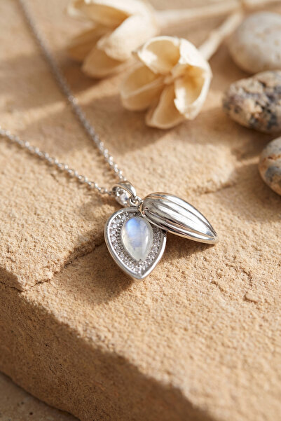 Epilons 316L Steel Chain Silver Color Drop Bud Model Necklace