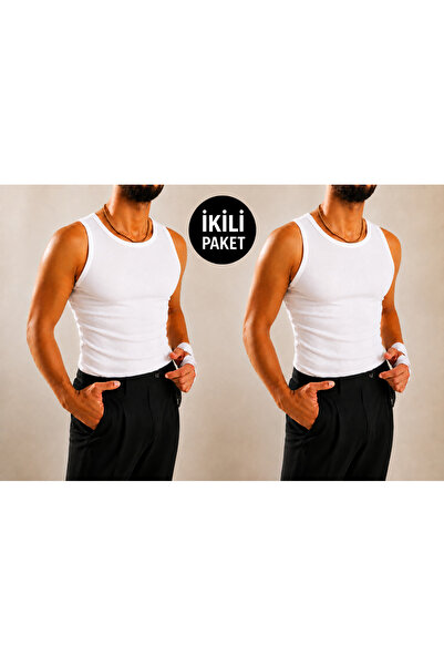 Livik Men's Halter Neck Sports Lycra Ribbed Undershirt for Daily and Sports Use