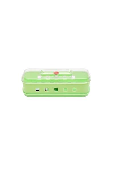 China Plastic Spoon and Knife Holder with Lid 8×11×27cm