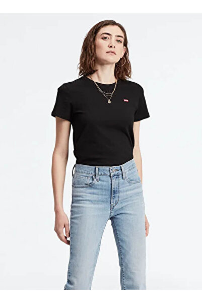 Levis Majice bez grafike Crna ženska majica A4917-0000