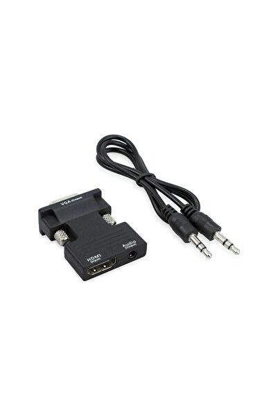 EBG Elektronik Ses Destekli HDMI To VGA Monitör Çevirici Adaptör Uyumlu HDMI ...