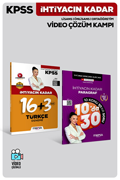 Marka Yayınları TYT MSÜ KPSS DGS ALES AGS İhtiyacın Kadar PARAGRAF 10 Konu da...