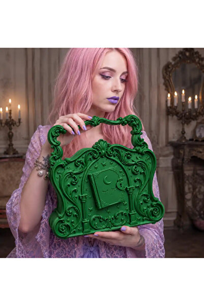 Verda Desing Imprimare 3D Gothic Goth Magic Book Green Design special Geantă ...
