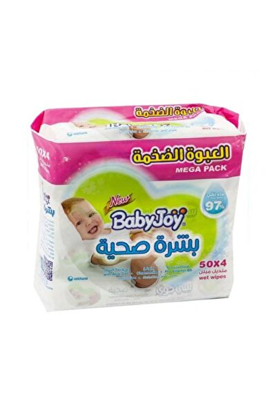 Baby Joy مناديل مبللة للأطفال 4 أجزاء 50 قطعة