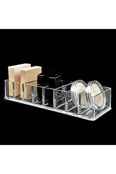 BAMI NETWORK Organizator cosmetic din acril transparent rezistent, caseta dep...