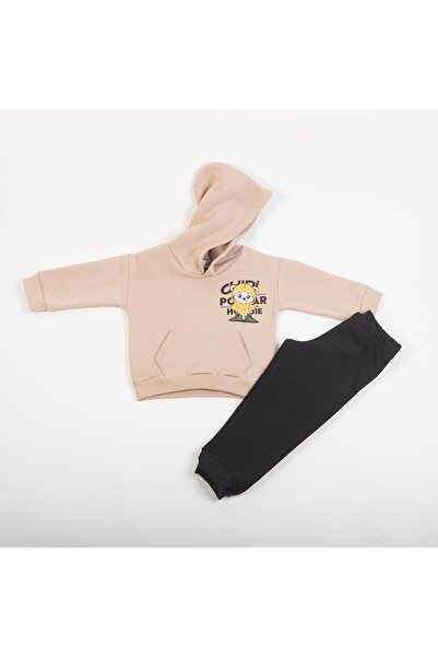 TRAX Σετ φόρμας αγόρι "Polar in the hoodie" μπεζ