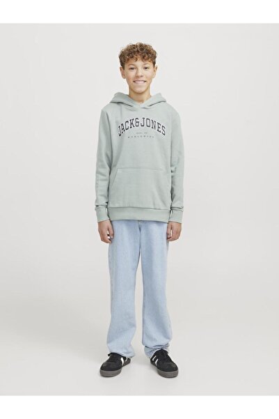Jack & Jones Μπλούζα φούτερ αγόρι "Caleb" μέντα