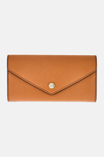 Michael Kors Women Brand Logo Long Wallet, Brown