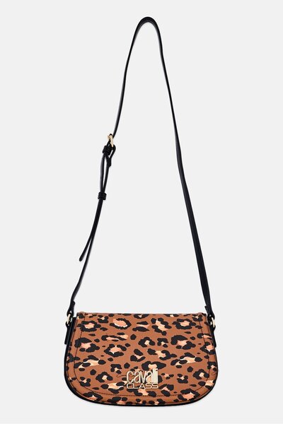 Cavalli Class Women Animal Pattern Cross Body Bag, Multicolor
