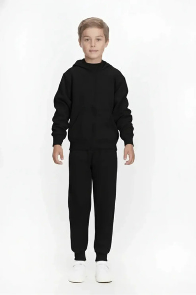 JOYCE Σετ φόρμας αγόρι 2464910 "All black" μαύρο