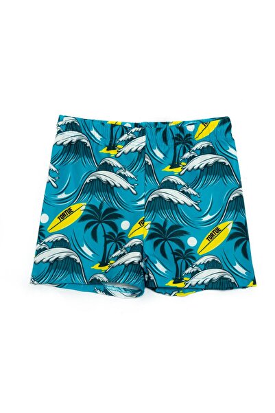 TORTUE Μαγιό boxer "Surf Board" γαλάζιο