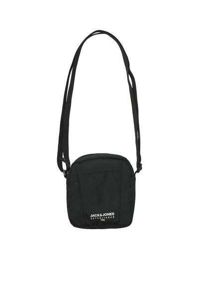Jack & Jones Τσάντα ώμου/χιαστί ανδρική "Wyatt" μαύρη - Μαύρο one size