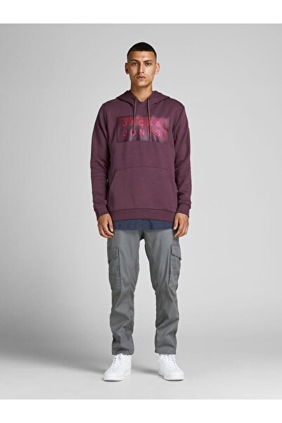 Jack & Jones Μπλούζα φούτερ "Jack & Jones" μπορντό