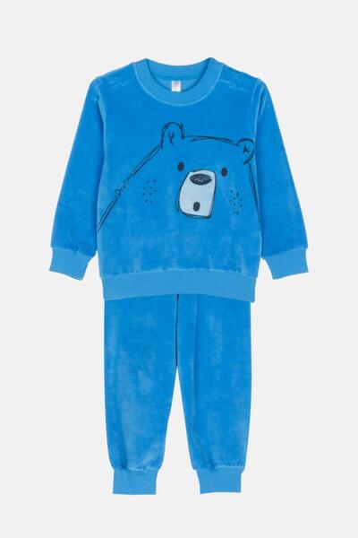 JOYCE Πυτζάμα βελουτέ αγόρι "Cute bear" ρουά