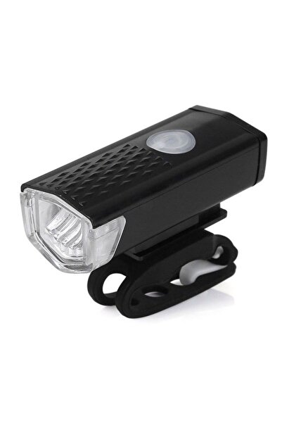 STARSTAR High - brightness black rechargeable bicycle light for night riding,...