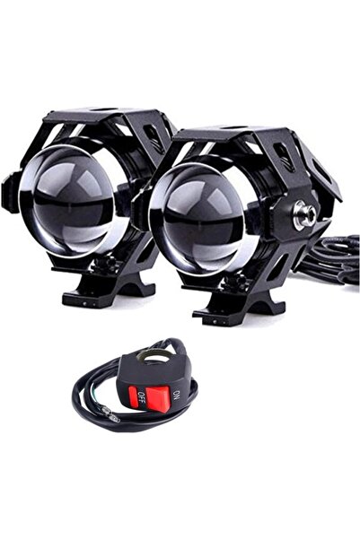STARSTAR 2 pieces U5 LED motorcycle headlight 1200LM 6500K – high/low/flash 3...