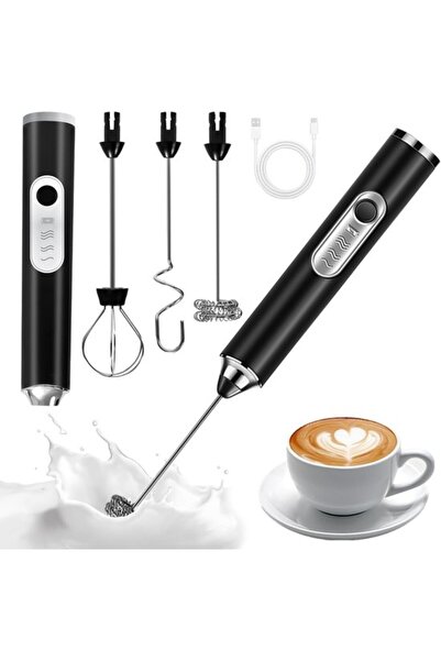 STARSTAR Portable 3-in-1 Electric Milk Frother - Rechargeable USB, Mini Mixer...