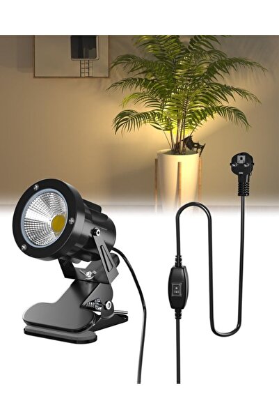 Morvena Picks Proiector LED cu clemă pentru plante, 7W, impermeabil IP65, lum...