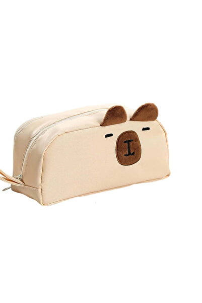 STARSTAR Large Capacity Capybara Cartoon Cat-Shaped Oxford Bag Multi-Pocket P...