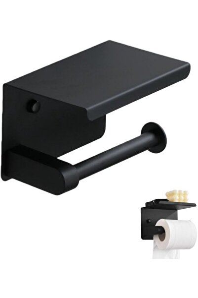 STARSTAR Toilet paper holder with shelf, bathroom towel rack, stainless steel...