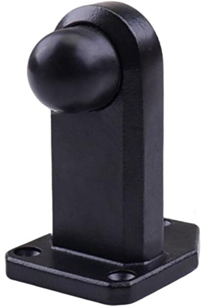 STARSTAR 1-Pack Black Rubber Door Stop Wedge, Wall & Door Handle Protector Bu...