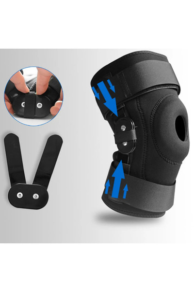 STARSTAR knee brace with lateral stabilizers and patellar gel pads, adjustabl...