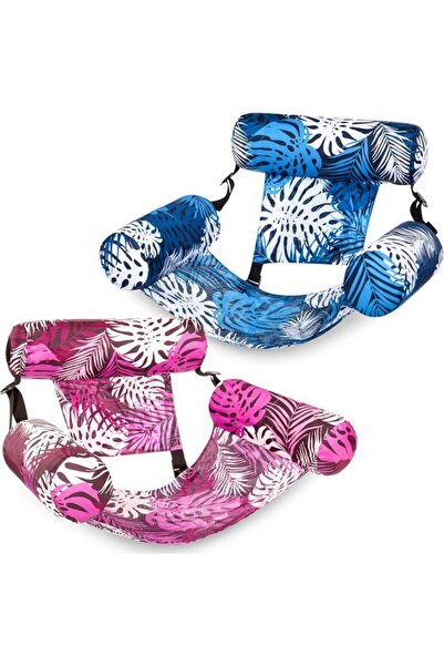 STARSTAR Inflatable pool float mats for adults, two-piece floating lounge cha...