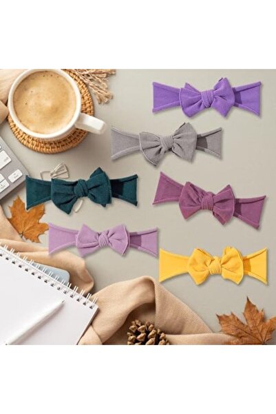 STARSTAR 6-Pack Multi-Color Newborn & Toddler Baby Girl Nylon Headbands with ...