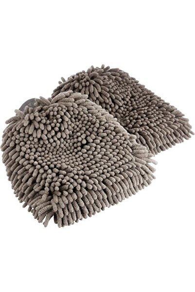 STARSTAR Microfiber car wash gloves, 2 pieces, grey, 30 x 20 cm (L x W) - Was...