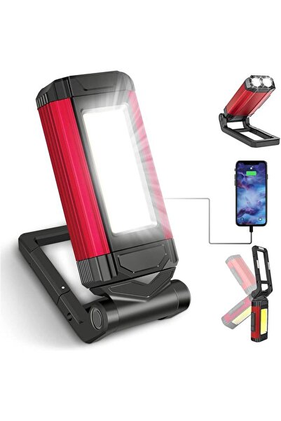 STARSTAR Powerful rechargeable work light, LED workshop light with magnetic b...