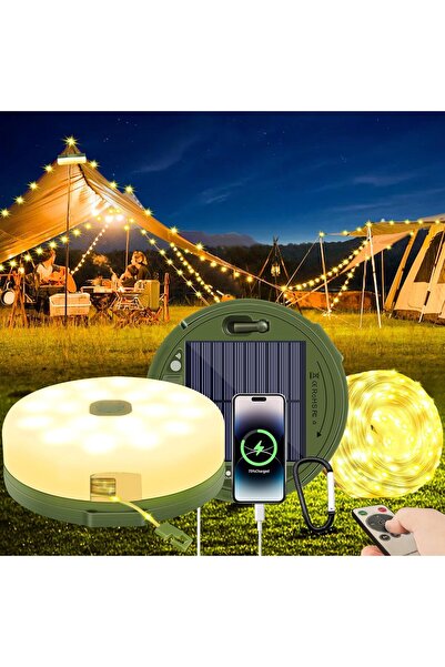 STARSTAR Premium Solar Camping Light - 10m 100-LED Ambient Light - With Remot...