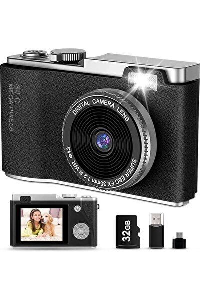 STARSTAR Suitable for Kids Camera 2.4" Digital 1080P HD Mini Rechargeable 32G...