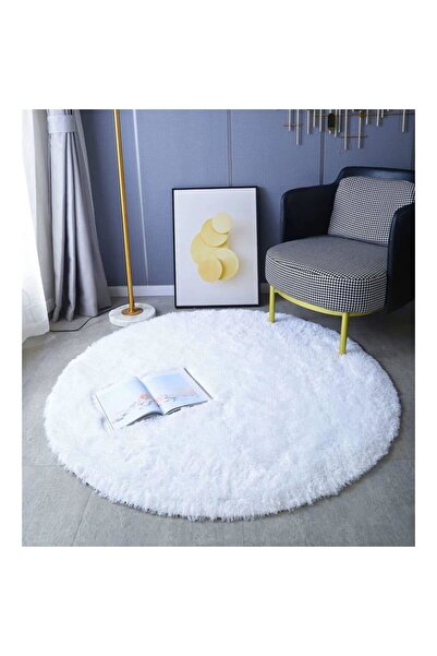 STARSTAR Round, long-pile rug, suitable for living room, bedroom, dining room...