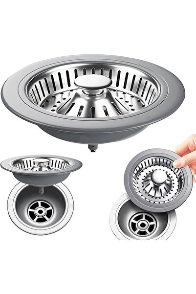 STARSTAR Sink Plug - Stainless Steel Food Waste Drain Plug - 1 Piece - Silver