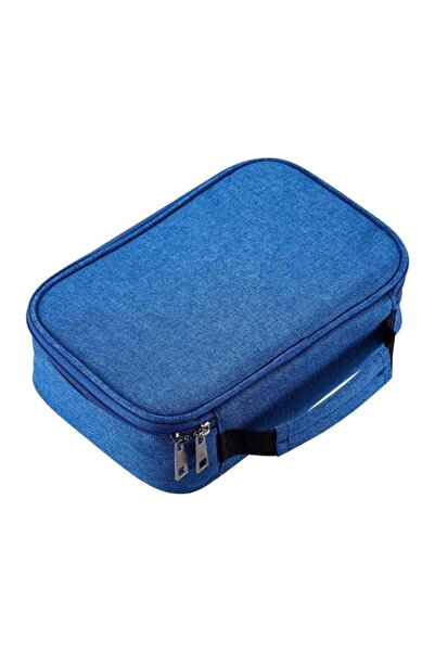 STARSTAR Blue 72-Hole Multi-Layer Zippered Pencil Pouch Sketching Storage Box...