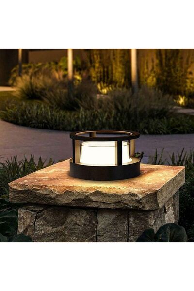 STARSTAR Outdoor light, 5W LED, round shielding rating, aluminum, warm white ...