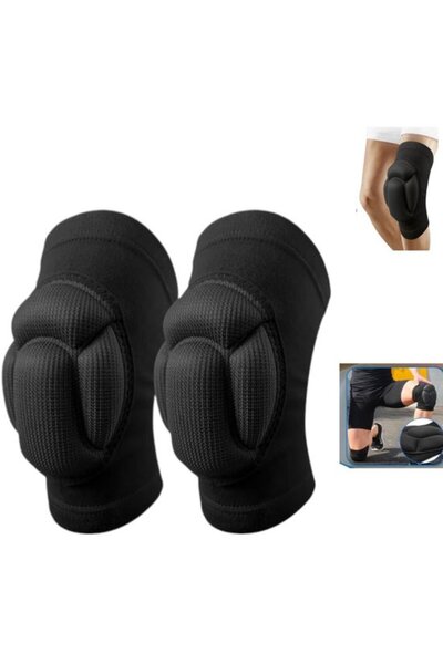 STARSTAR 1-Pack Volleyball Knee Brace - Size M - Black Compression Bandage fo...