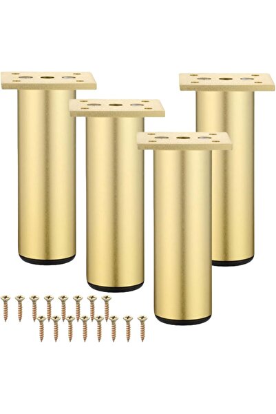 Generic Brand Set 4 Picioare din Aluminiu pentru Mobilier 20 cm, Reglabile, A...