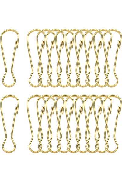 STARSTAR Hanging rope hooks, flagpole clips, 100 pieces per pack, spring clip...