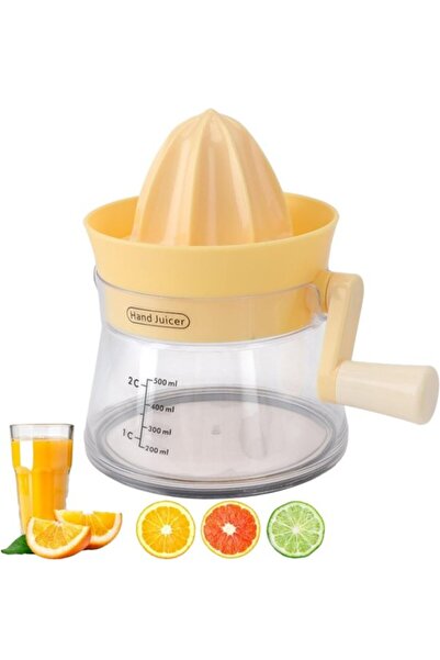 STARSTAR Yellow 500 ml 13x16.5 cm Manual Handheld Citrus Juicer