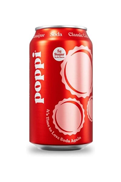 Poppi Classic Cola Prebiotic Soda 355ml