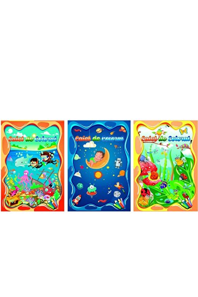Arves Caiete de colorat A4 - set 3 caiete
