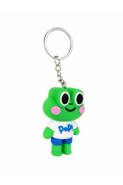 KAYLANIN DÜNYASI Pvc Keychain with Cute Frog Figure – Bag Ornament, Backpack Accessory, Car Keychain, Collectible Gift