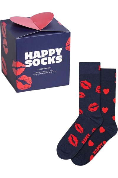 Happy Socks Σετ Δώρου Kisses Κάλτσες 2 Ζευγάρια (Μέγεθος: 36-40)