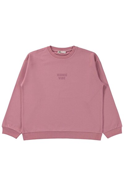 Civil Girls Basic Sweatshirt for Ages 6-9 - Pink