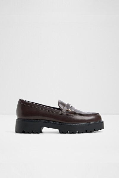 Aldo LINDIE - Kadın Hakiki Deri Kahverengi Platform Tabanlı Loafer