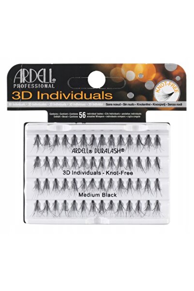 Ardell Επαγγελματικές 3D Βλεφαρίδες Χωρίς Κόμπους Duralash - Μεσαίο Μαύρο (56...