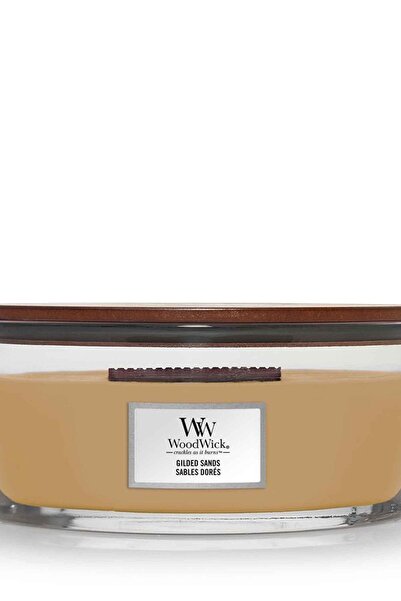 WoodWick Επιχρυσωμένες Άμμοι αρωματικό κερί με ξύλινο φυτίλι, 453,6 γρ.