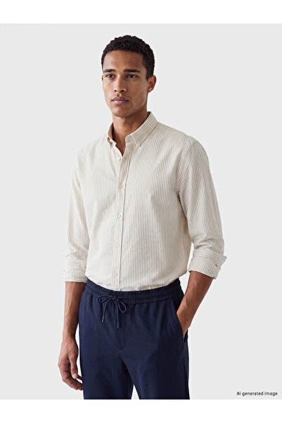 LC Waikiki Regular Fit Striped Dobby Men's Shirt